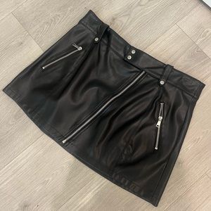 Leather Zara Skirt,